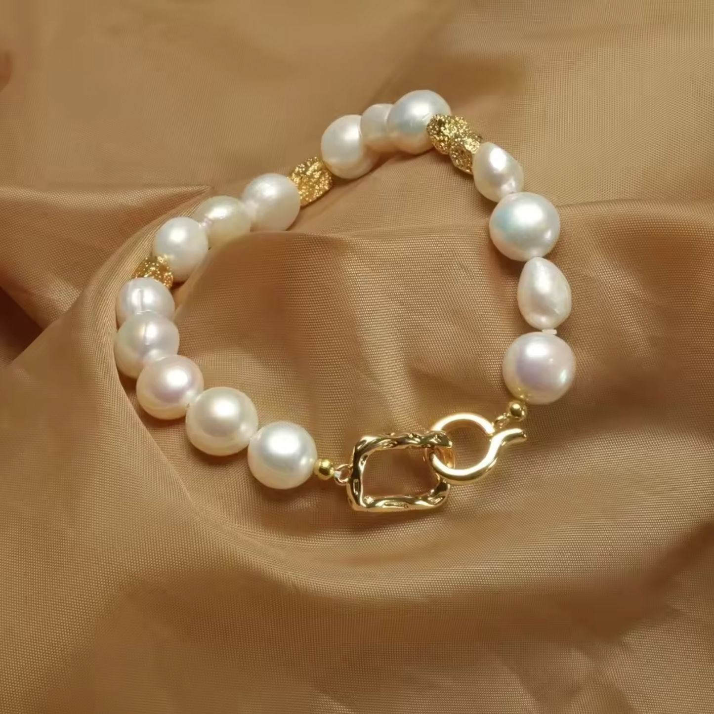 Freshwater Baroque Perle Bracciale