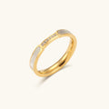 Gabrielle Diamante Simulant Oro Anello