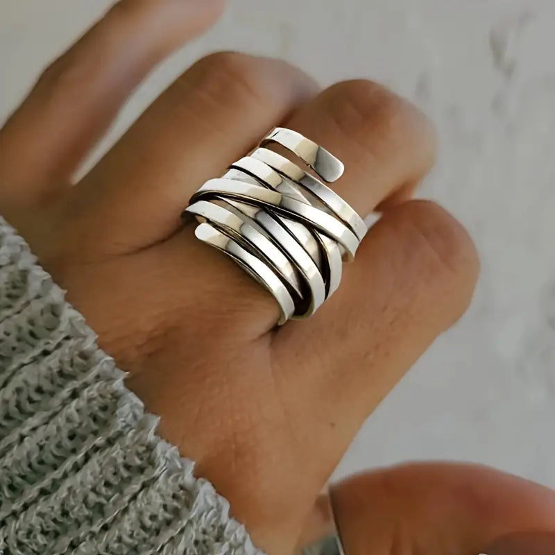 Argento Multi Band Wrap Anello