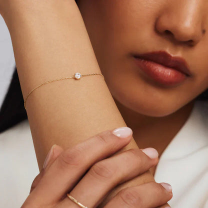 Cléa Moissanite Pietra Bracciale | Oro