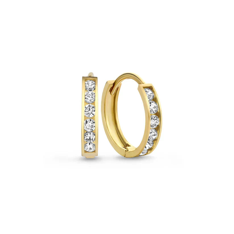 Dara Brillane Pietra Orecchini Set | Oro