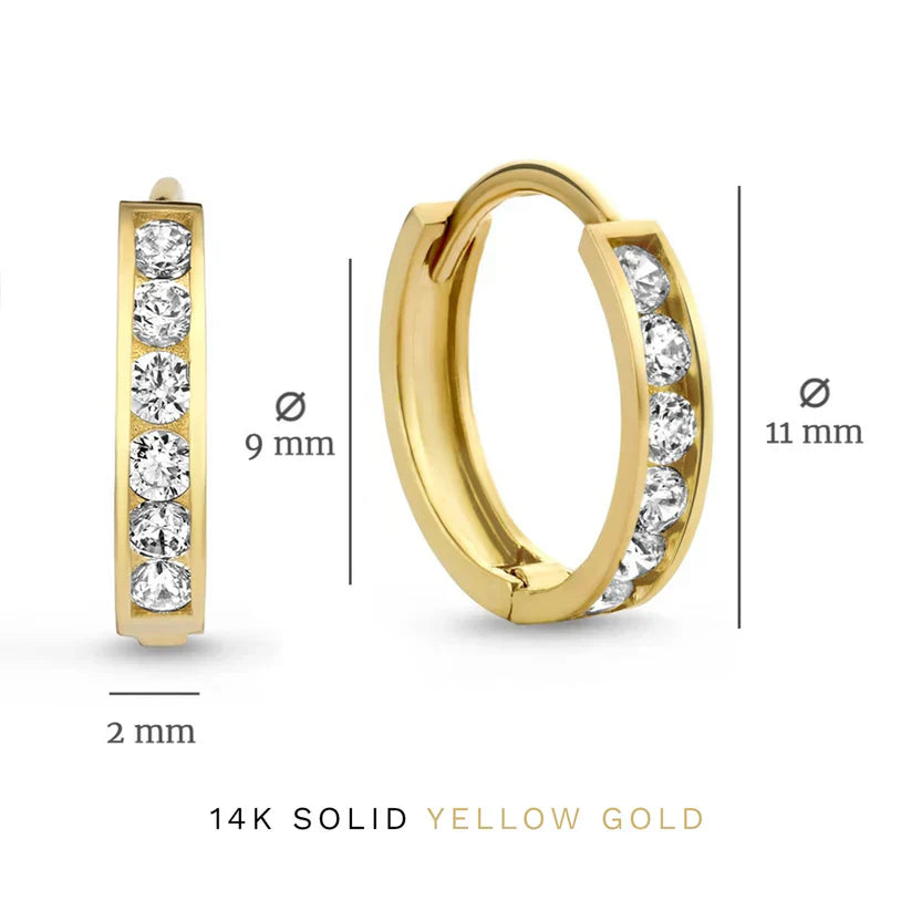 Dara Brillane Pietra Orecchini Set | Oro