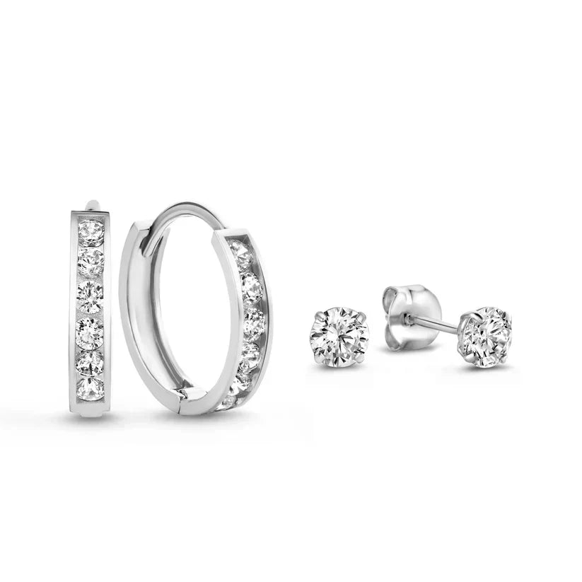Dara Brillane Pietra Orecchini Set | Oro