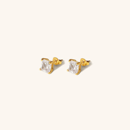 March Solitaire Oro Orecchini