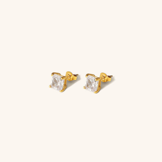 March Solitaire Oro Orecchini