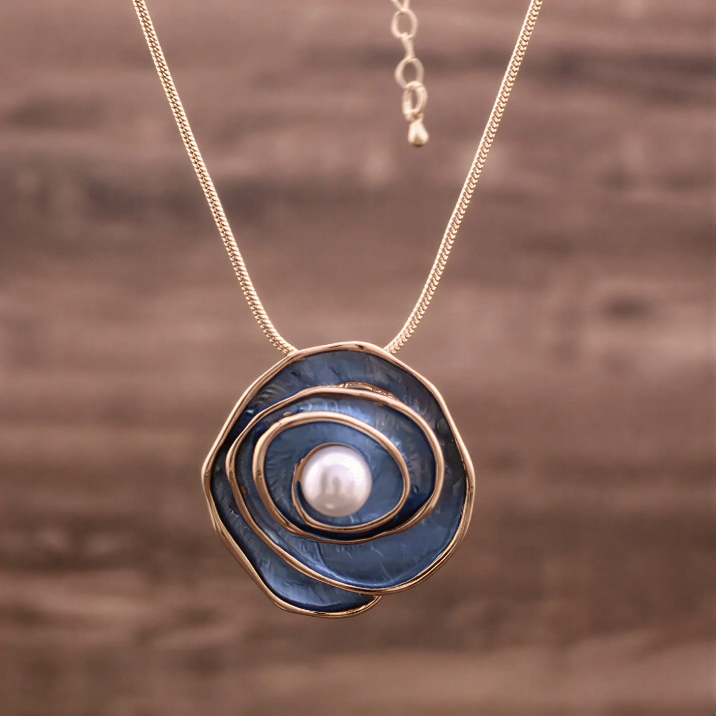 Blue Beauty Collana di Perle