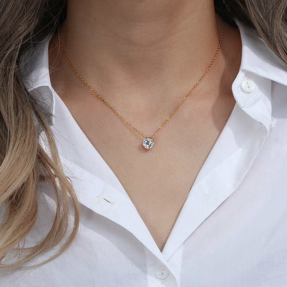 Kyla Solitaire Oro Collana