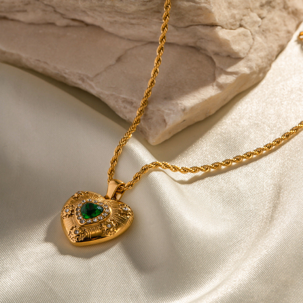 Caelus Oro Cuore Collana