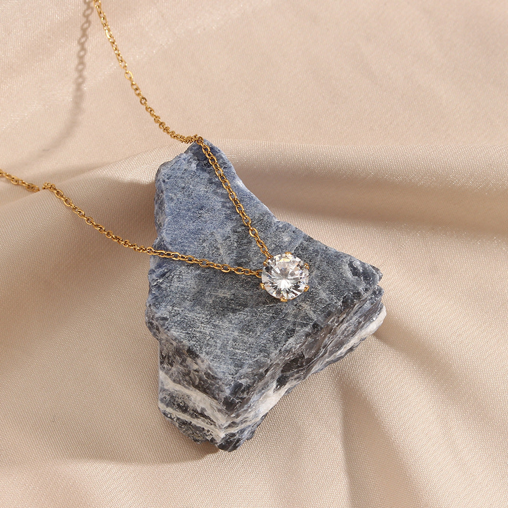 Kyla Solitaire Oro Collana