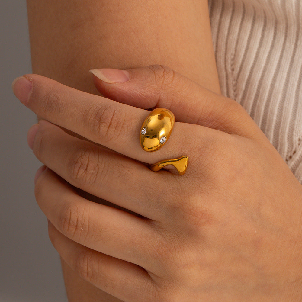 Etta Oro Serpent Anello