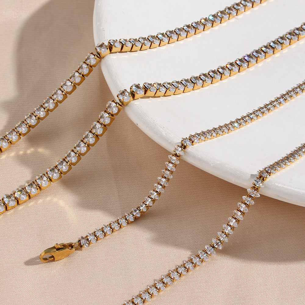 Wisteria Diamante Tennis Collana