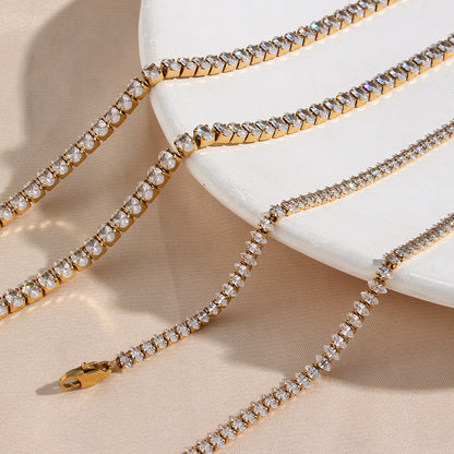Wisteria Diamante Tennis Collana