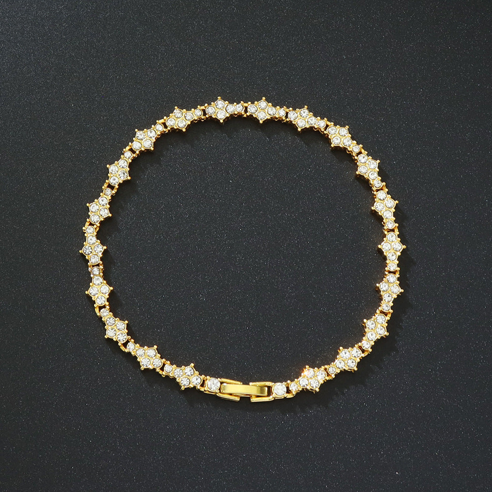 Classic Cluster Bracciale Tennis | Oro