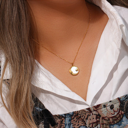 Evangeline Lunar Oro Collana