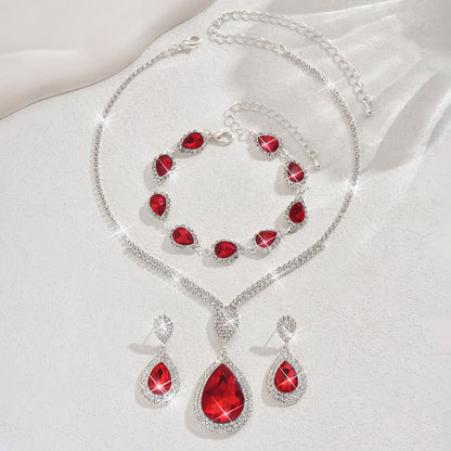 Thalira Bloodwynne Set di Gioielli | Bianco Oro