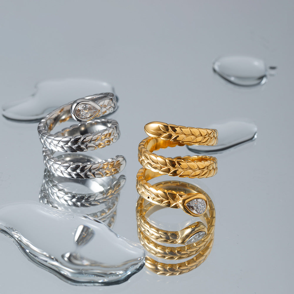 Davina Oro Serpent Anello