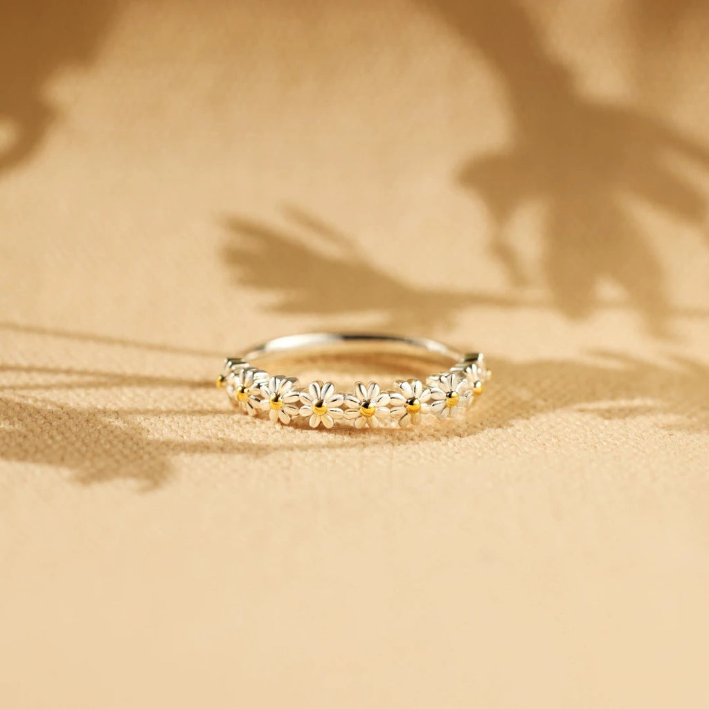 Argento Floral Anello