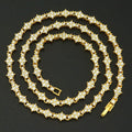 Classic Cluster Tennis Collana | Oro
