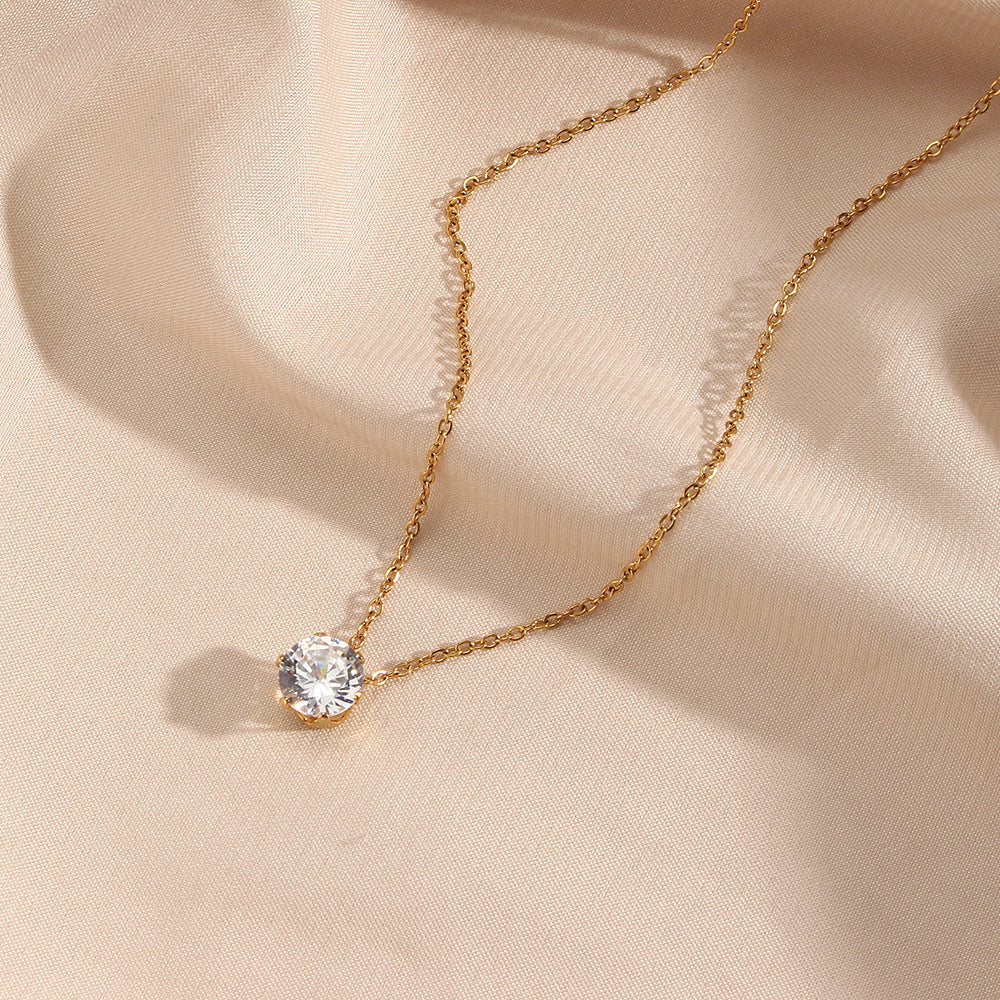 Kyla Solitaire Oro Collana