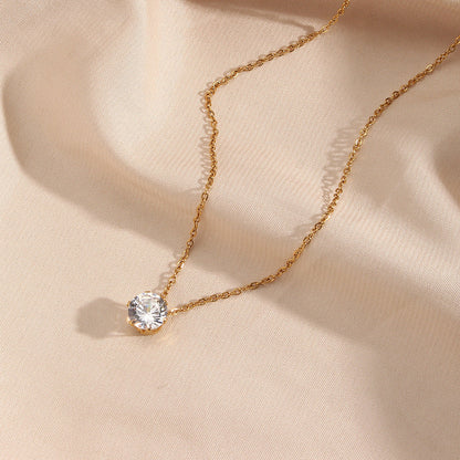Kyla Solitaire Oro Collana