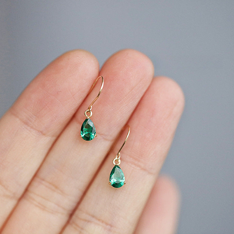 Oro Smeraldo Teardrop Orecchini Pendenti