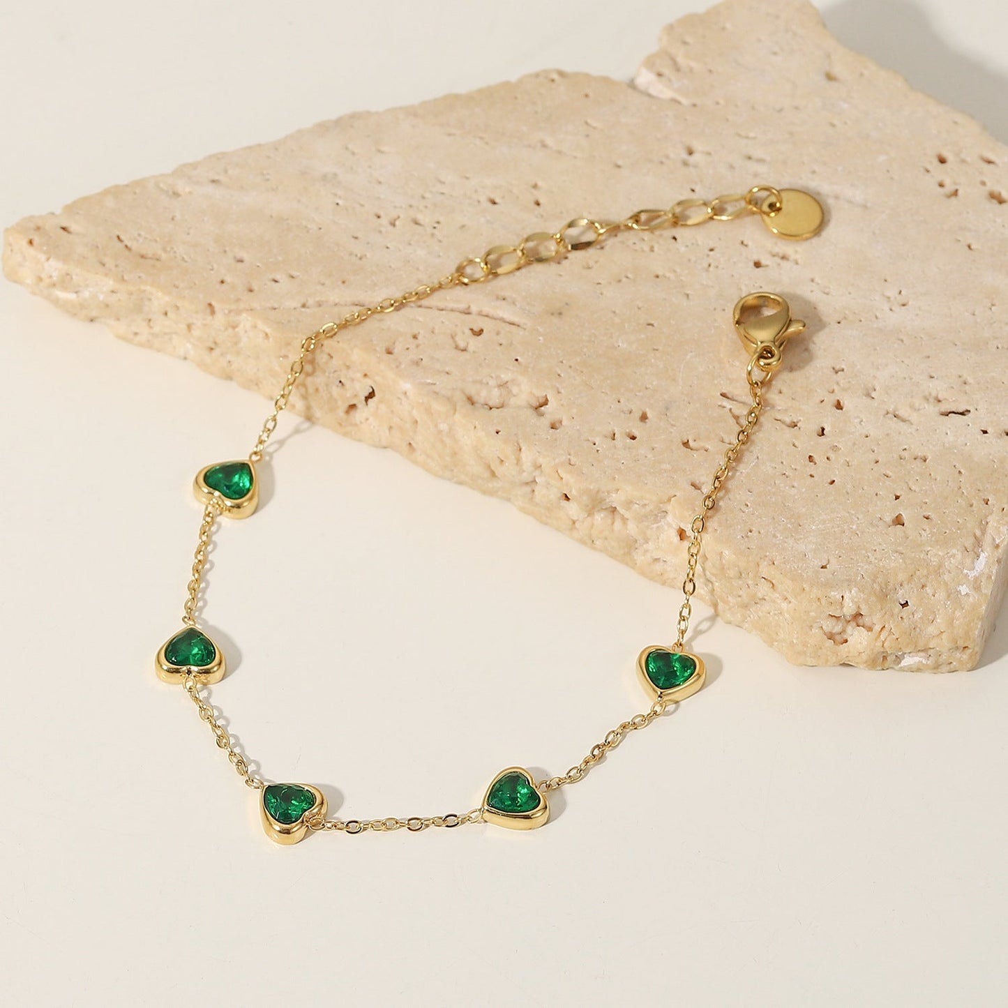 Francia Green Cuore Bracciale