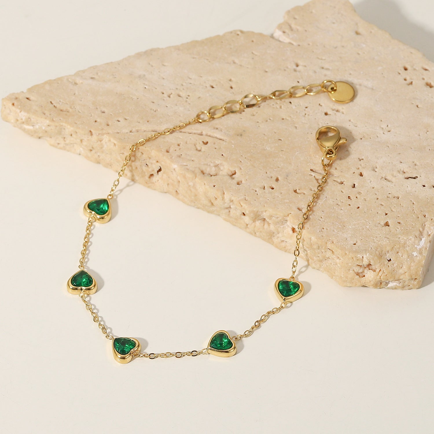 Francia Green Cuore Bracciale