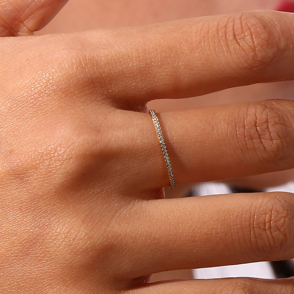 Zarra Paved Oro Anello