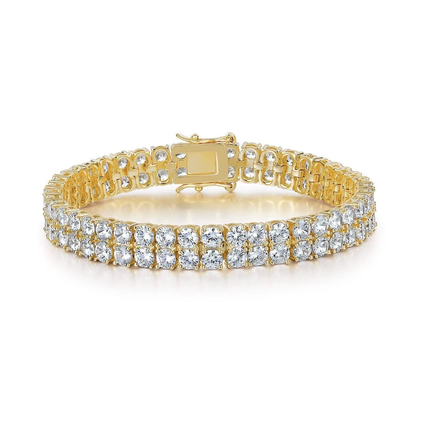 Double Row Bracciale Tennis | Oro