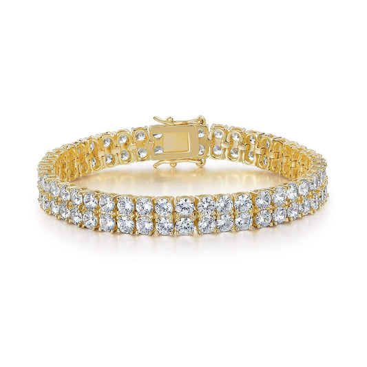 Double Row Bracciale Tennis | Oro