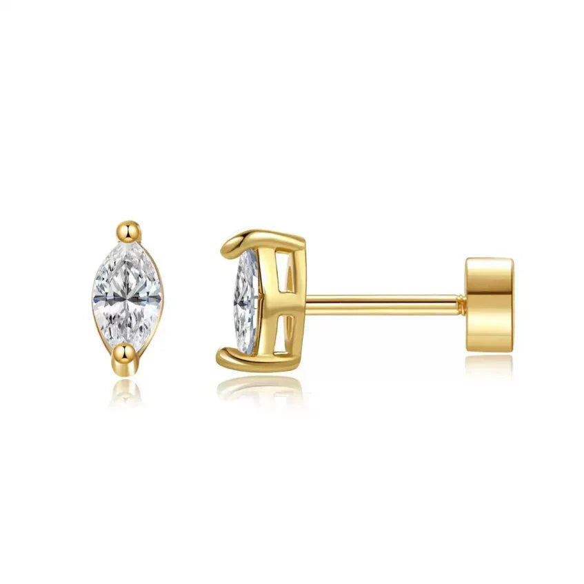 Pear Cut Studs | Oro