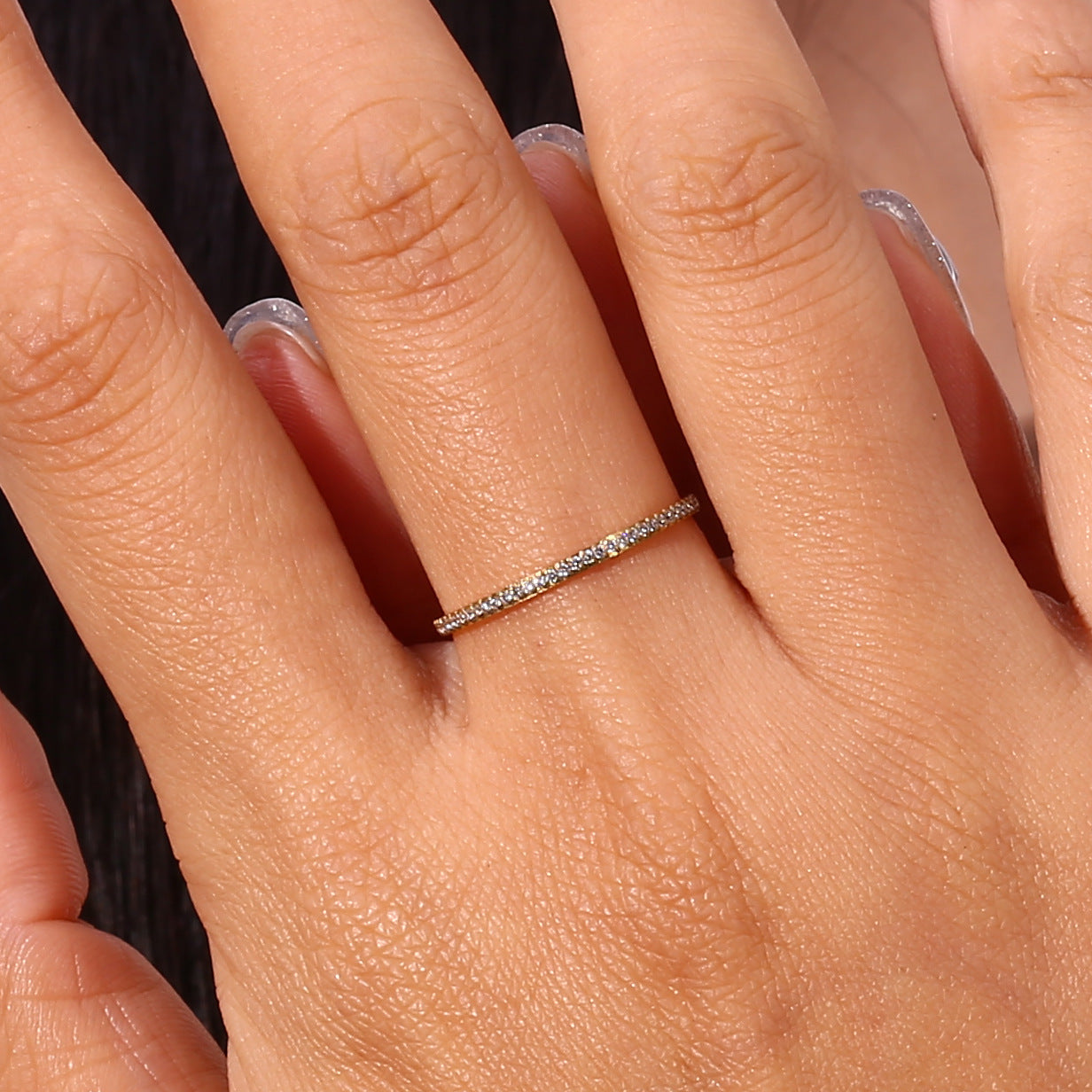Zarra Paved Oro Anello