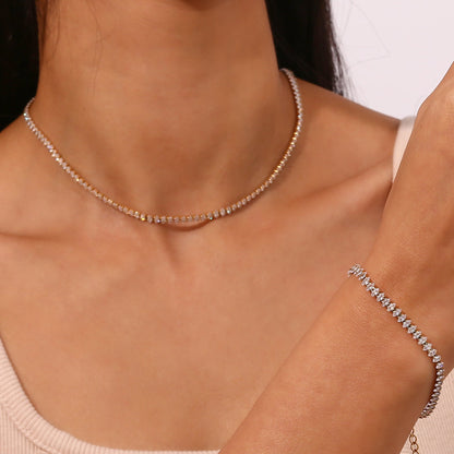 Wisteria Diamante Tennis Collana