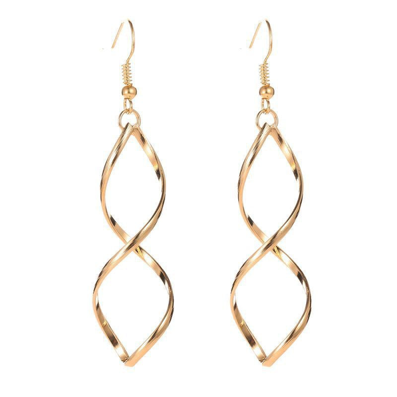 Spiral Dangle Orecchini | Oro