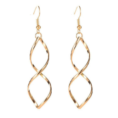Spiral Dangle Orecchini | Oro