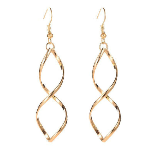 Spiral Dangle Orecchini | Oro