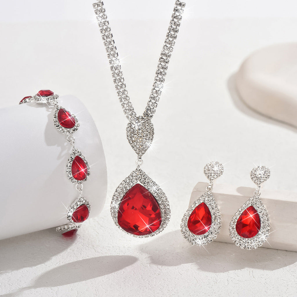 Thalira Bloodwynne Set di Gioielli | Bianco Oro