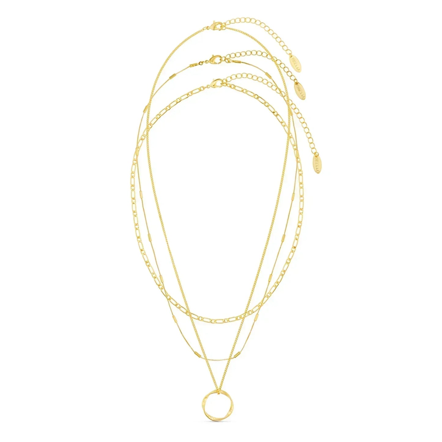 Open Circle Three Row Collana | Oro