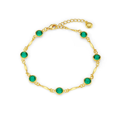 Smeraldo Link Chain Bracciale | Oro