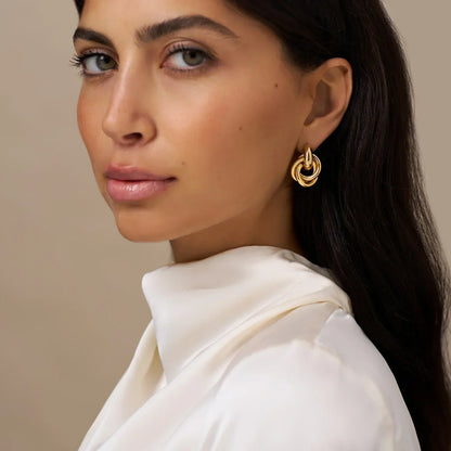 Statement Interlocking Orecchini | Oro