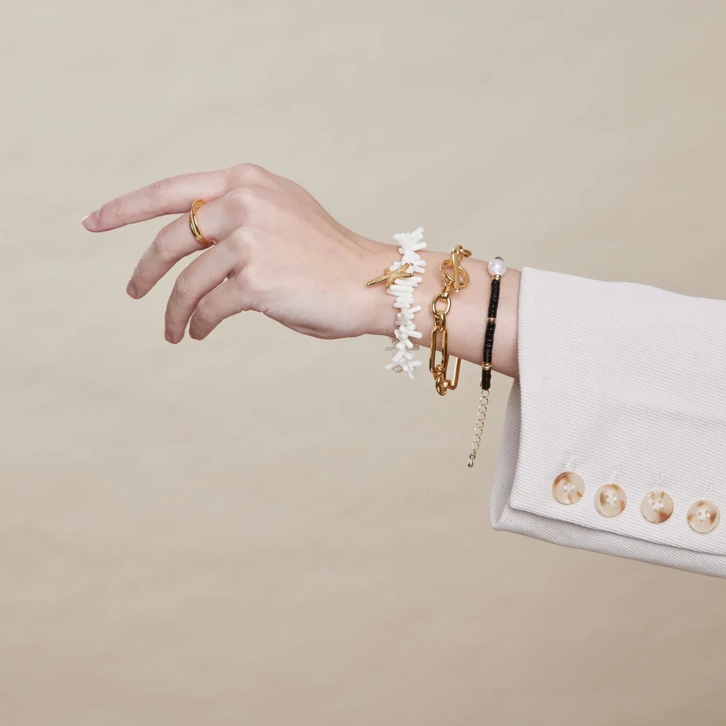 Link T-Bar Bracciale | Oro