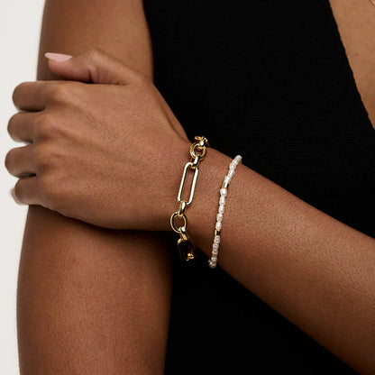 Link T-Bar Bracciale | Oro