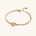 Cameron Diamante Bracciale Tennis Cuore