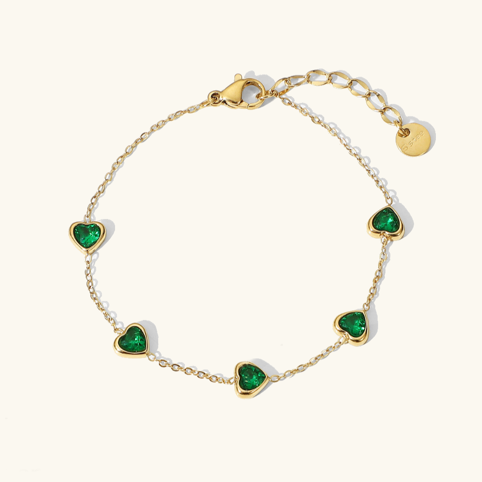 Francia Green Cuore Bracciale