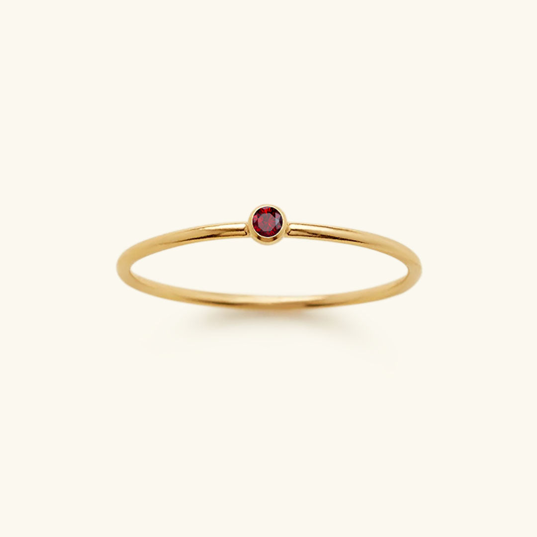 Amelia Birthstone Stacker Anello