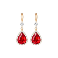 Rubino Teardrop Orecchini | Rose Oro