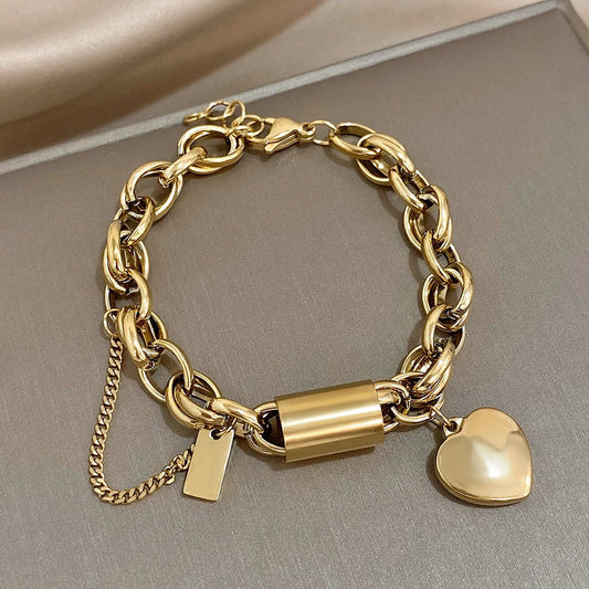 Heartened Chunky Bracciale | Oro