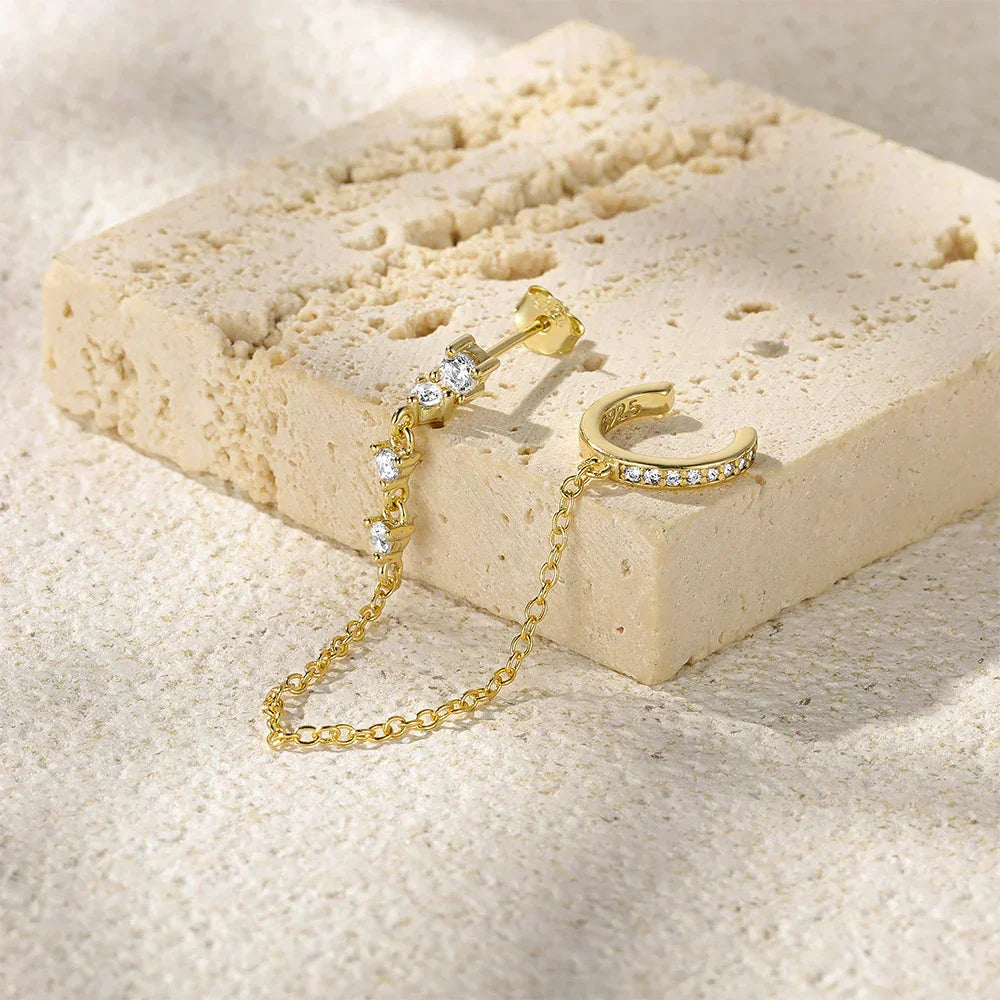 Audra Chain Cuff Orecchino