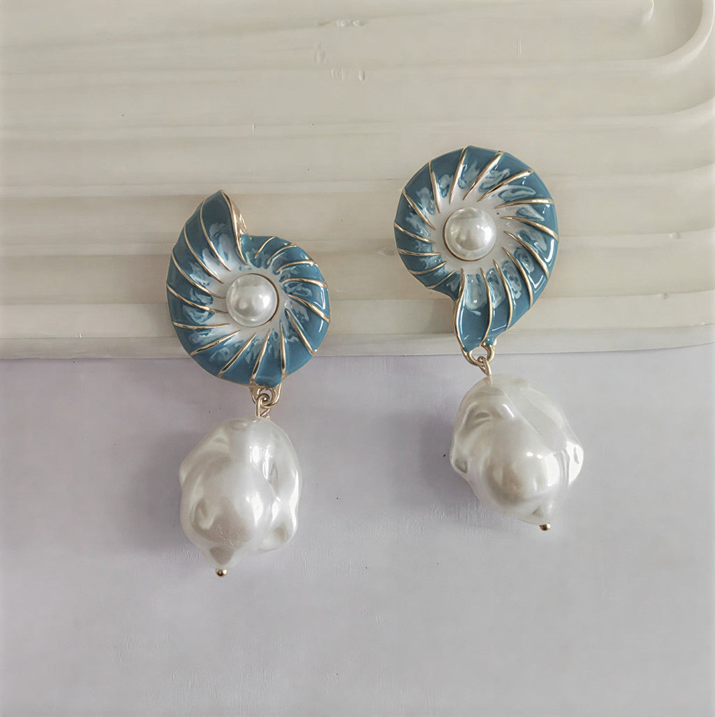 Seashell Orecchini di Perle