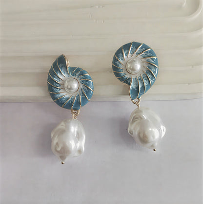 Seashell Orecchini di Perle